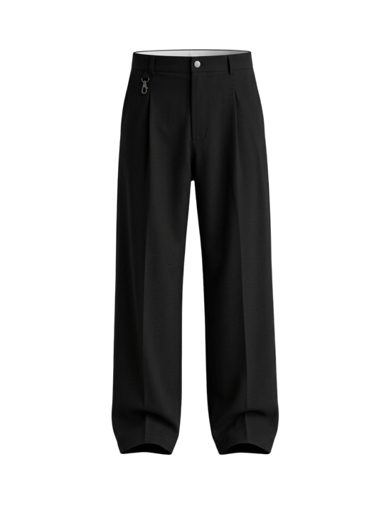 Black Pleated Pants